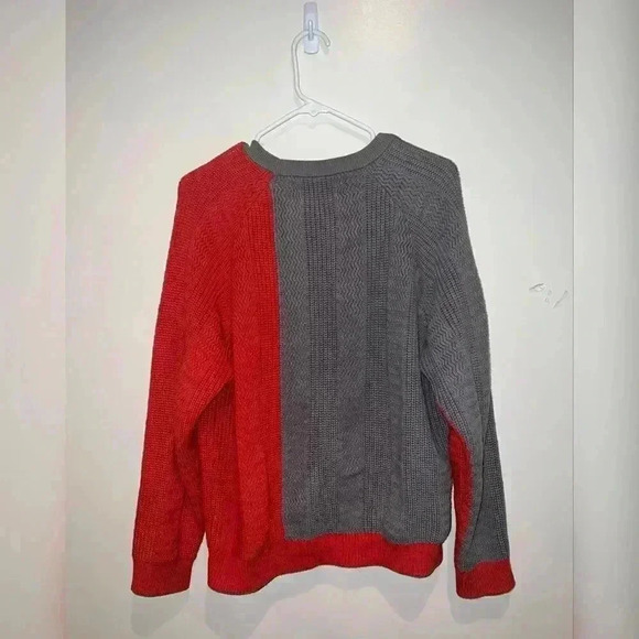 Tyakasha RARE Red and Grey Pullover Sweater - Picture 2 of 5